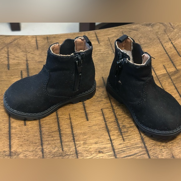 H&M toddler suede like black boots, size 2.5-3.5, EUC - Picture 3 of 7
